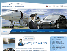 Tablet Screenshot of pragueairporttaxi.com